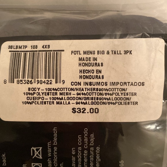 Brand New Fruit of the Loom Big Man Boxer Briefs … size 4XB (54-56 in) - Picture 6 of 6